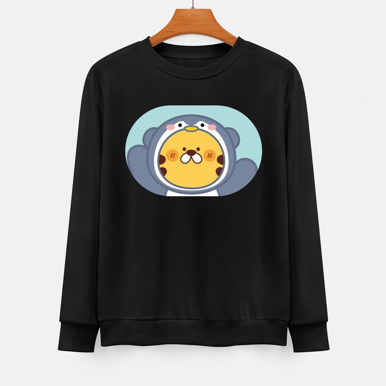 Front Patterned Long Sleeve TopActiveLine Solid